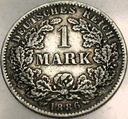 Niemcy 1 marka mark 1886 F SREBRO