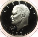 USA 1 dolar Dollar 1971 Eisenhower LUSTRO PROOF SREBRO