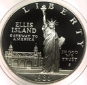 USA 1 dolar dollar 1986 Statua Wolności Ellis Island SREBRO