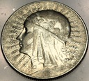 5 zł złotych 1933 Głowa Kobiety Polonia Jadwiga Babka SREBRO