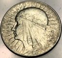 5 zł złotych 1934 Głowa Kobiety Polonia Jadwiga Babka SREBRO