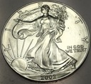 USA 1 dolar dollar 2002 American Silver Eagle uncja 1 oz SREBRO