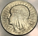 5 zł złotych 1934 Głowa Kobiety Polonia Jadwiga Babka SREBRO
