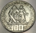 100 zł 1966 Mieszko Dąbrówka Tysiąclecie Państwa Polskiego SREBRO