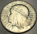 5 zł złotych 1934 Głowa Kobiety Polonia Jadwiga Babka SREBRO