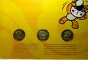 Chiny zestaw 3x 1 juan yuan 2008 Olimpiada Pekin dyscypliny blister