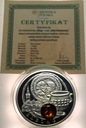 Szlak Bursztynowy 1 dolar Niue 2011 Elbląg LUSTRZANA SREBRO