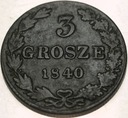 3 Grosze Polskie 1840