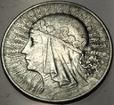 10 zł złotych 1932 Głowa Kobiety Polonia Jadwiga Babka SREBRO