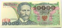 1988 10000 zł złotych Wyspiański seria BA banknot
