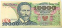 1988 10000 zł złotych Wyspiański seria P banknot