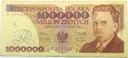 1991 1000000 zł złotych milion Władysław Reymont seria B banknot