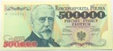 1993 500000 zł złotych Sienkiewicz seria A banknot