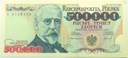 1993 500000 zł złotych Sienkiewicz seria E banknot