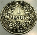 Niemcy 1 marka mark 1907 F SREBRO