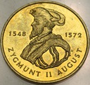 2 zł złote 1996 Zygmunt II August RZADKA