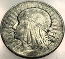 5 zł złotych 1933 Głowa Kobiety Polonia Jadwiga Babka SREBRO