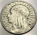 10 zł złotych 1932 Głowa Kobiety Polonia Jadwiga Babka SREBRO