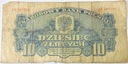 1944 10 zł złotych Obowiązkowym seria AB banknot