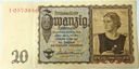 Niemcy 20 marek reichsmark 1939 seria I banknot