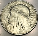 10 zł złotych 1932 Głowa Kobiety Polonia Jadwiga Babka SREBRO