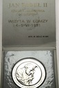 medal 1991 Jan Paweł II wizyta w Łomży IV Pielgrzymka Szulc ETUI