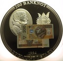 medal banknot 200 zł 1994 Zygmunt Stary