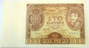 1934 100 zł Sto Złotych Seria BJ banknot (nr 2)