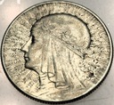 5 zł złotych 1933 Głowa Kobiety Polonia Jadwiga Babka SREBRO