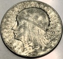 5 zł złotych 1934 Głowa Kobiety Polonia Jadwiga Babka SREBRO