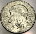 10 zł złotych 1932 Głowa Kobiety Polonia Jadwiga Babka SREBRO