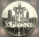 100000 zł złotych 1990 Solidarność TYP A uncja 1 oz SREBRO
