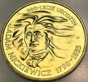2 zł złote 1998 Adam Mickiewicz