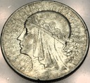 10 zł złotych 1932 Głowa Kobiety Polonia Jadwiga Babka SREBRO