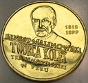 2 zł złote 1999 Ernest Malinowski kolej Peru
