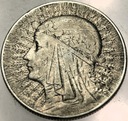 5 zł złotych 1933 Głowa Kobiety Polonia Jadwiga Babka SREBRO