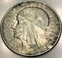 10 zł złotych 1932 Głowa Kobiety Polonia Jadwiga Babka SREBRO