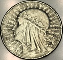 10 zł złotych 1932 Głowa Kobiety Polonia Jadwiga Babka SREBRO