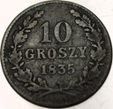Wolne Miasto Kraków 10 gr groszy 1835 SREBRO
