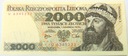 1979 2000 zł złotych Mieszko Chrobry seria U 6345333 banknot