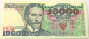 1988 10000 zł złotych Wyspiański seria BY banknot