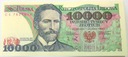 1988 10000 zł złotych Wyspiański seria CS banknot