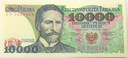 1988 10000 zł złotych Wyspiański seria CY banknot