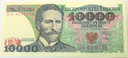 1988 10000 zł złotych Wyspiański seria DA banknot