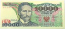 1988 10000 zł złotych Wyspiański seria DC banknot