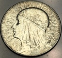 5 zł złotych 1933 Głowa Kobiety Polonia Jadwiga Babka SREBRO