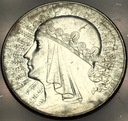 10 zł złotych 1932 Głowa Kobiety Polonia Jadwiga Babka SREBRO