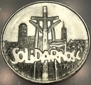 100000 zł złotych 1990 Solidarność TYP A uncja 1 oz SREBRO