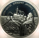 20 zł złotych 2005 Jasna Góra Obrona Częstochowa SREBRO