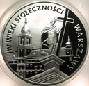20 zł złotych 1996 WARSZAWA IV wieki Stołeczności Warszawy SREBRO (nr 2)